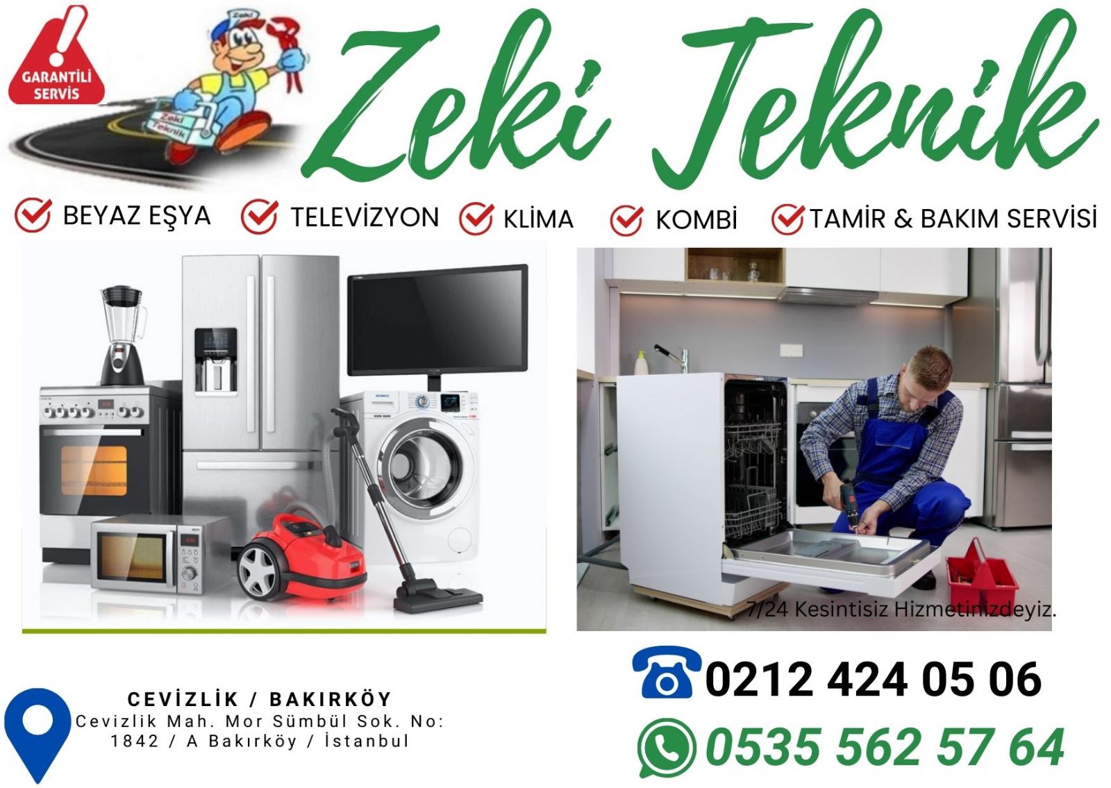 Cevizlik Beyaz Eşya Servisi